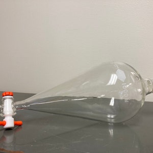 vintage separatory funnel glass 1000 mL