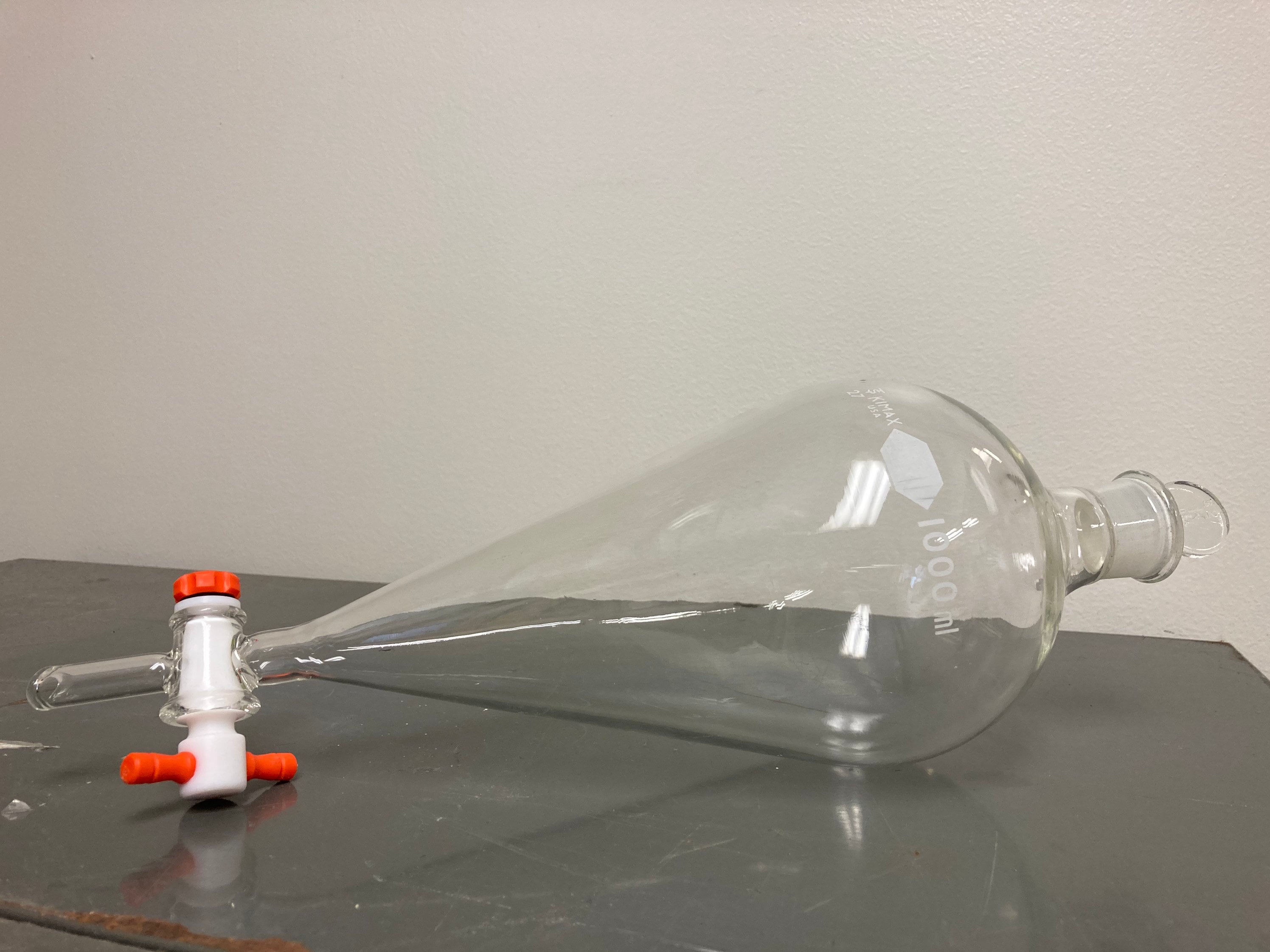 Vintage Separatory Funnel Glass 1000 Ml Etsy
