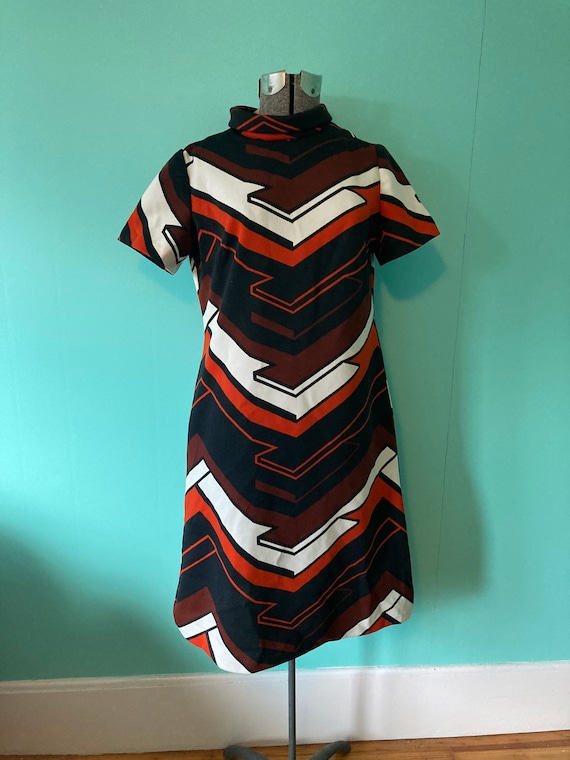 vintage 70s retro mod dress