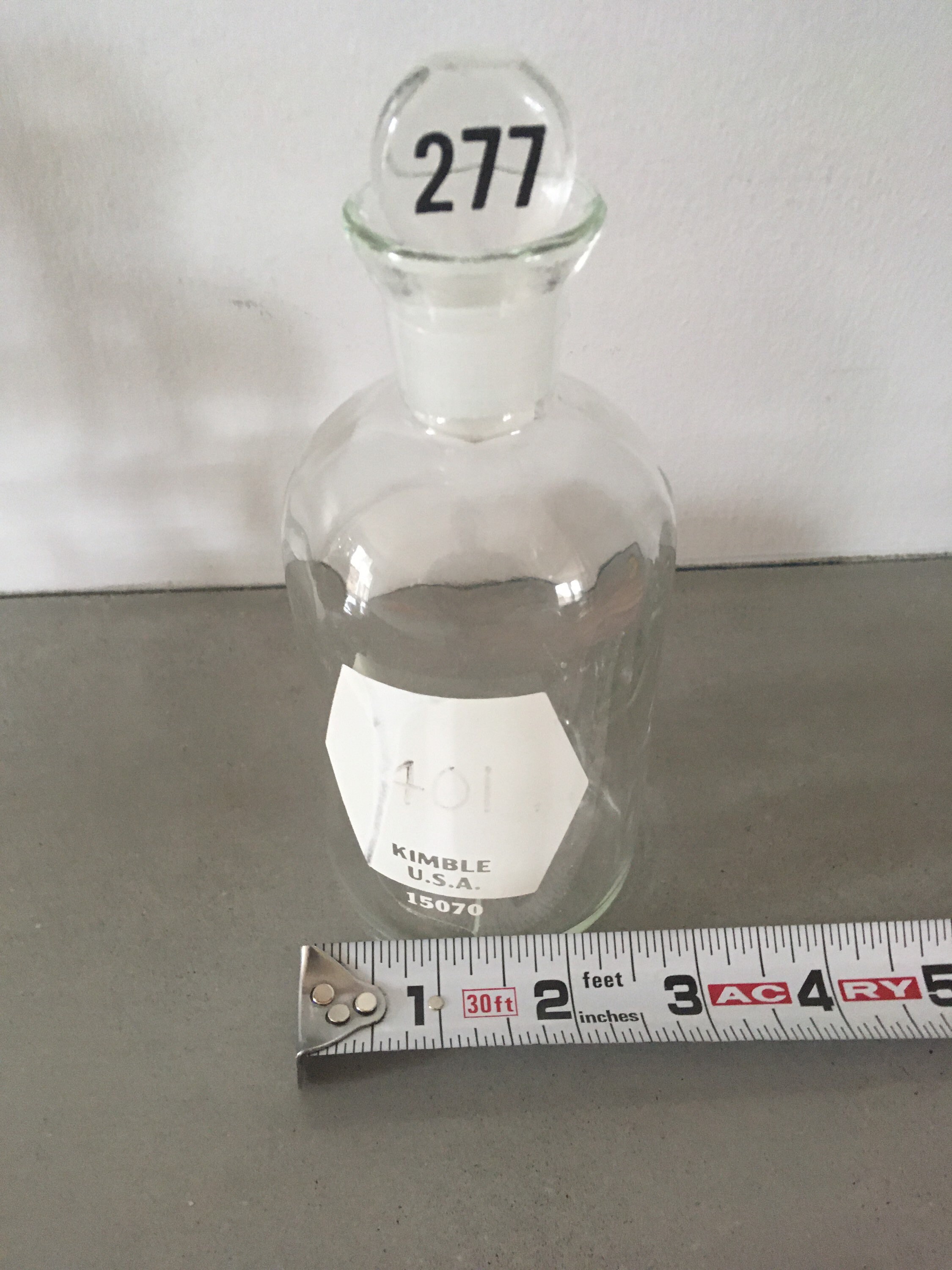 Laboratory Glass Bottles Ground Glass Stoppers Chemistry Lab Etsy