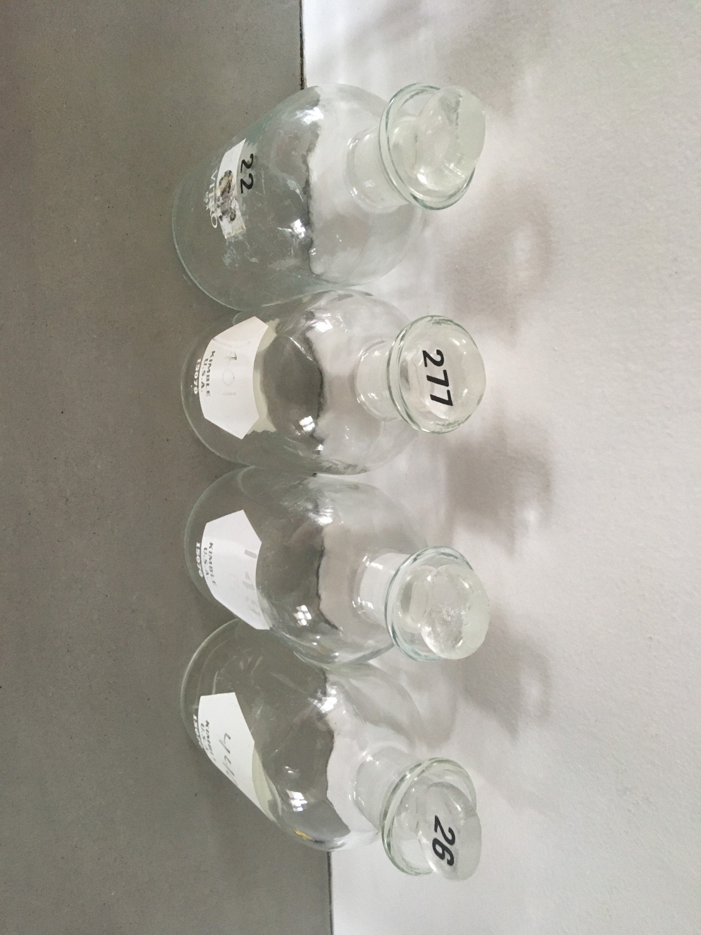 Laboratory Glass Bottles Ground Glass Stoppers Chemistry Lab Etsy