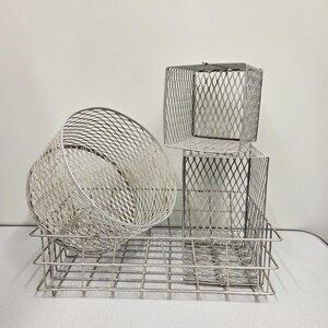 vintage metal baskets