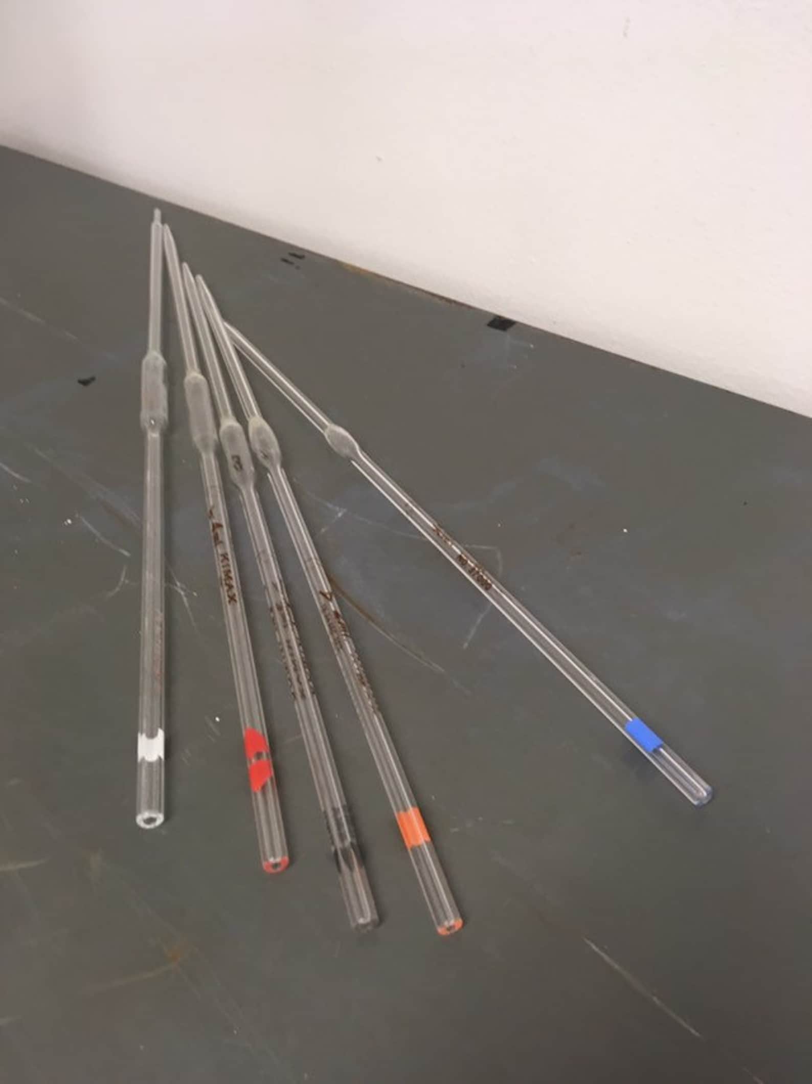 Glass Pipettes 15 Ml Vintage Chemistry Lab Glassware Etsy