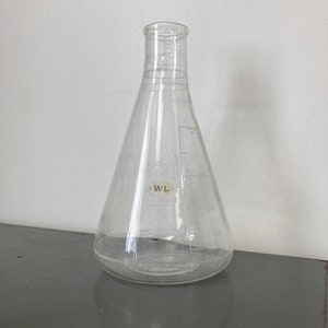 vintage erlenmeyer flask xlarge 2000 mL