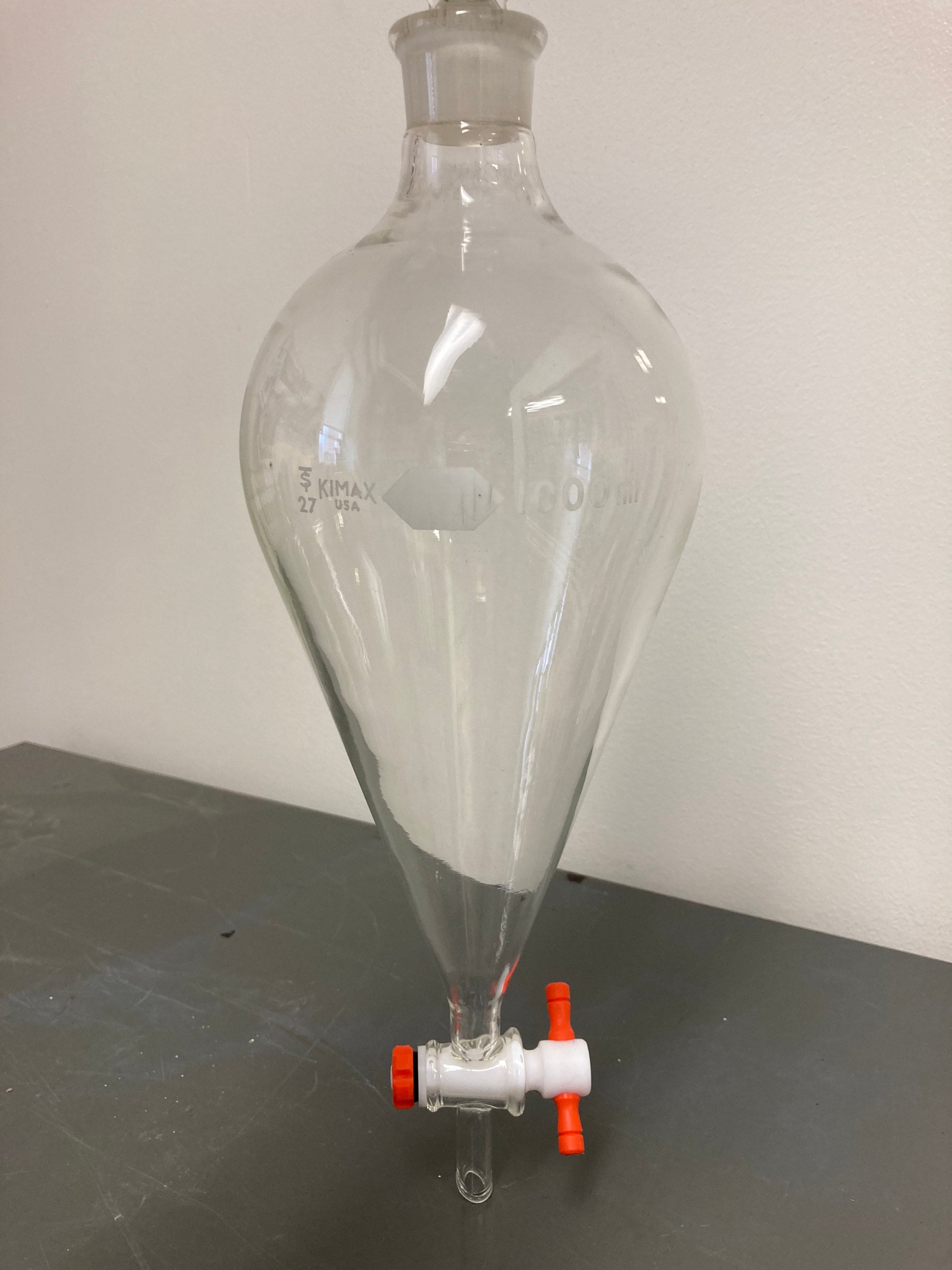 Vintage Separatory Funnel Glass 1000 Ml Etsy