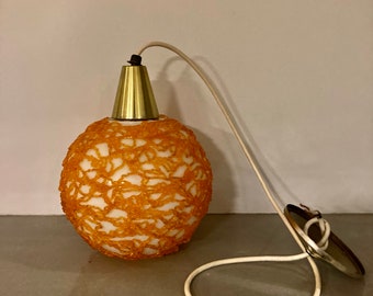 Vintage Orange Lucite Spaghetti Swag Ceiling Light - Etsy