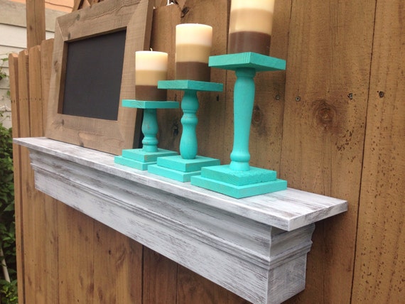 Distressed White Mantel Fireplace Mantel Mantle Shelf Etsy
