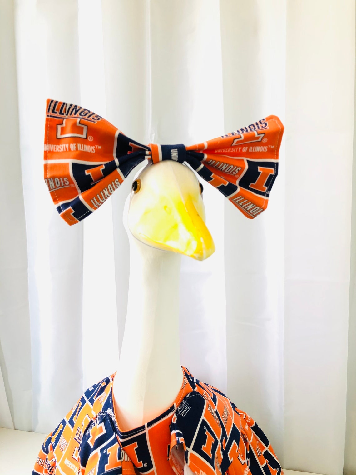 U of I Football Goose Clothes/garden Goose/lawn Goose Etsy