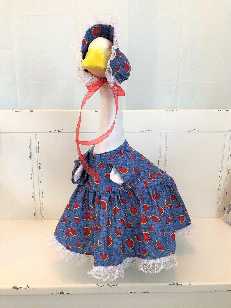 Garden Goose/Lawn Goose Clothes/ Summer goose outfit/ Concrete | Etsy