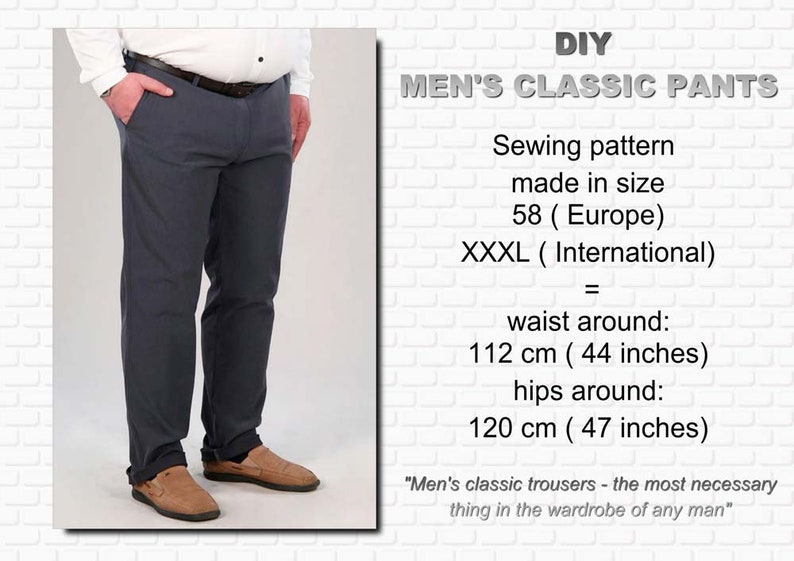 MEN'S PANTS PATTERN