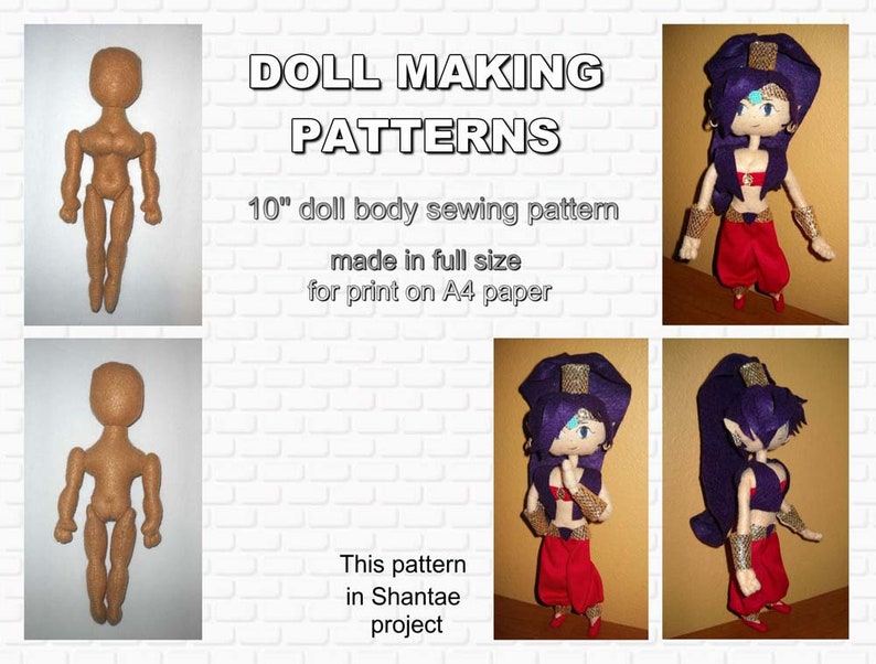 soft doll pattern DIY