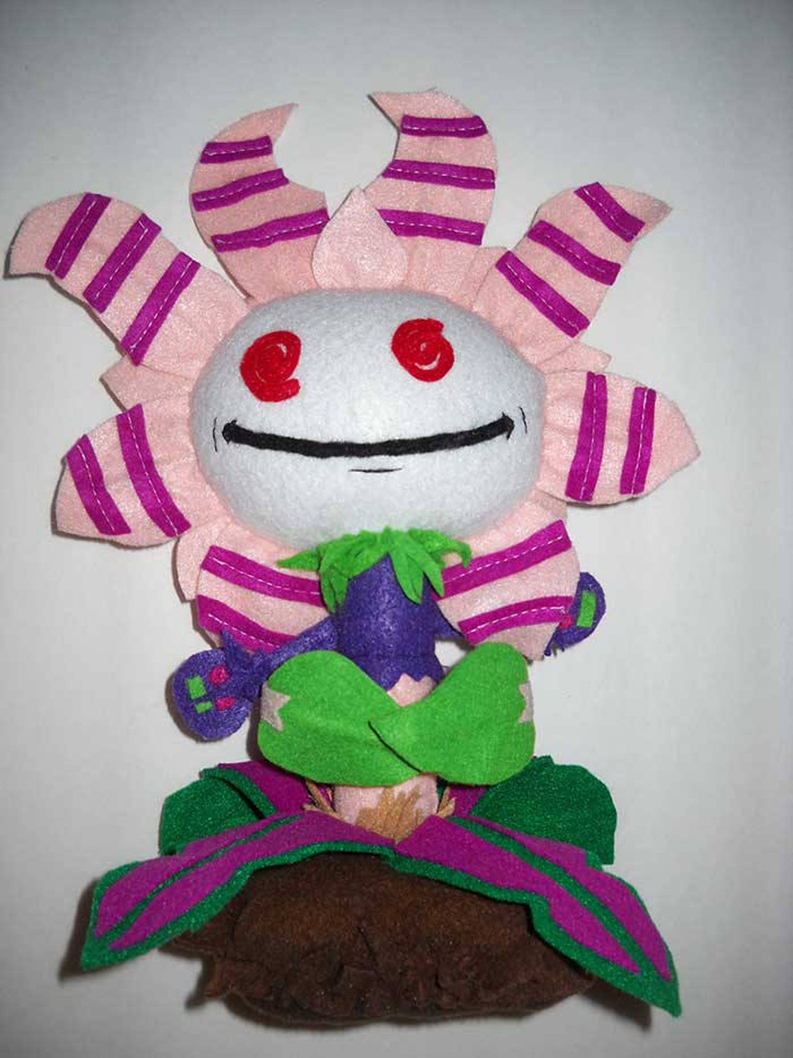 Royal Hypno Flower Plush Toy 12 inches 2017 PvZ Zombies Etsy