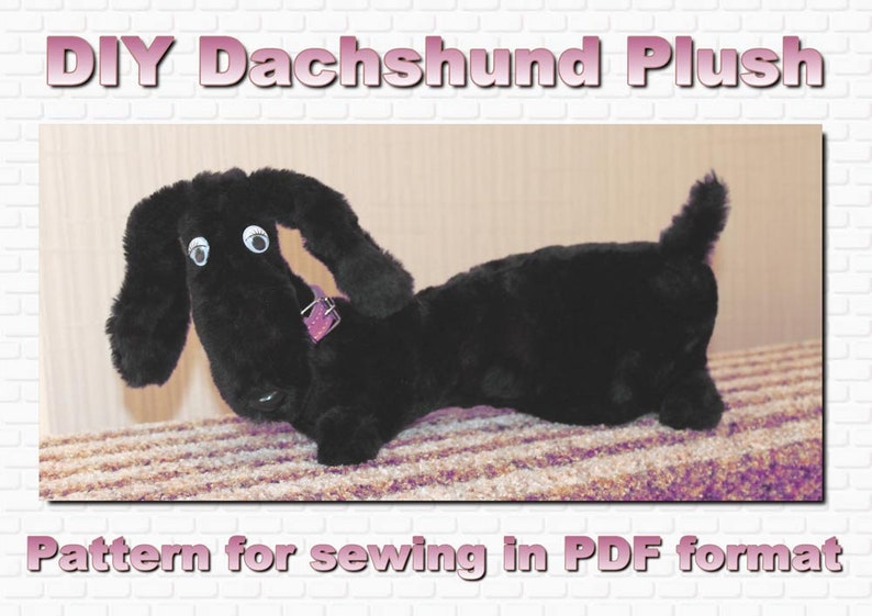 DIY plush dog pattern sewing