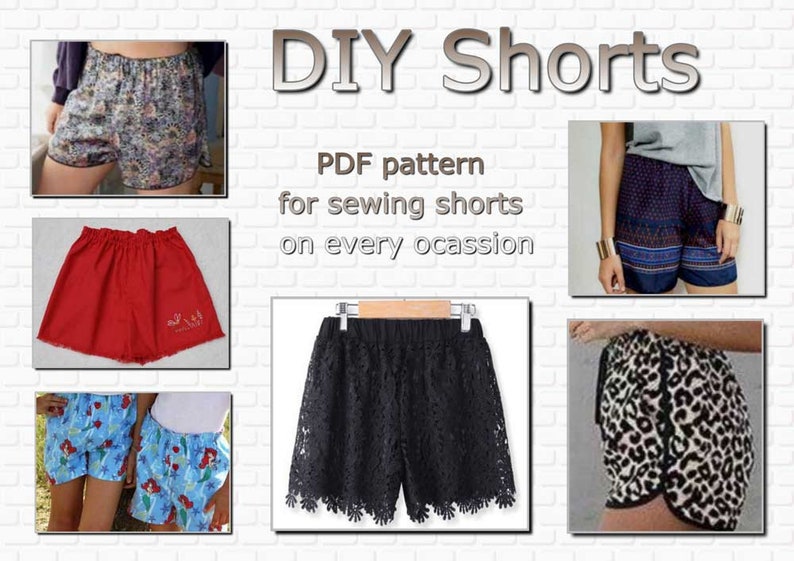 pattern shorts sewing