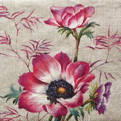 Decoupage Napkins Set of 4 Lunch Paper Napkins for Etsy