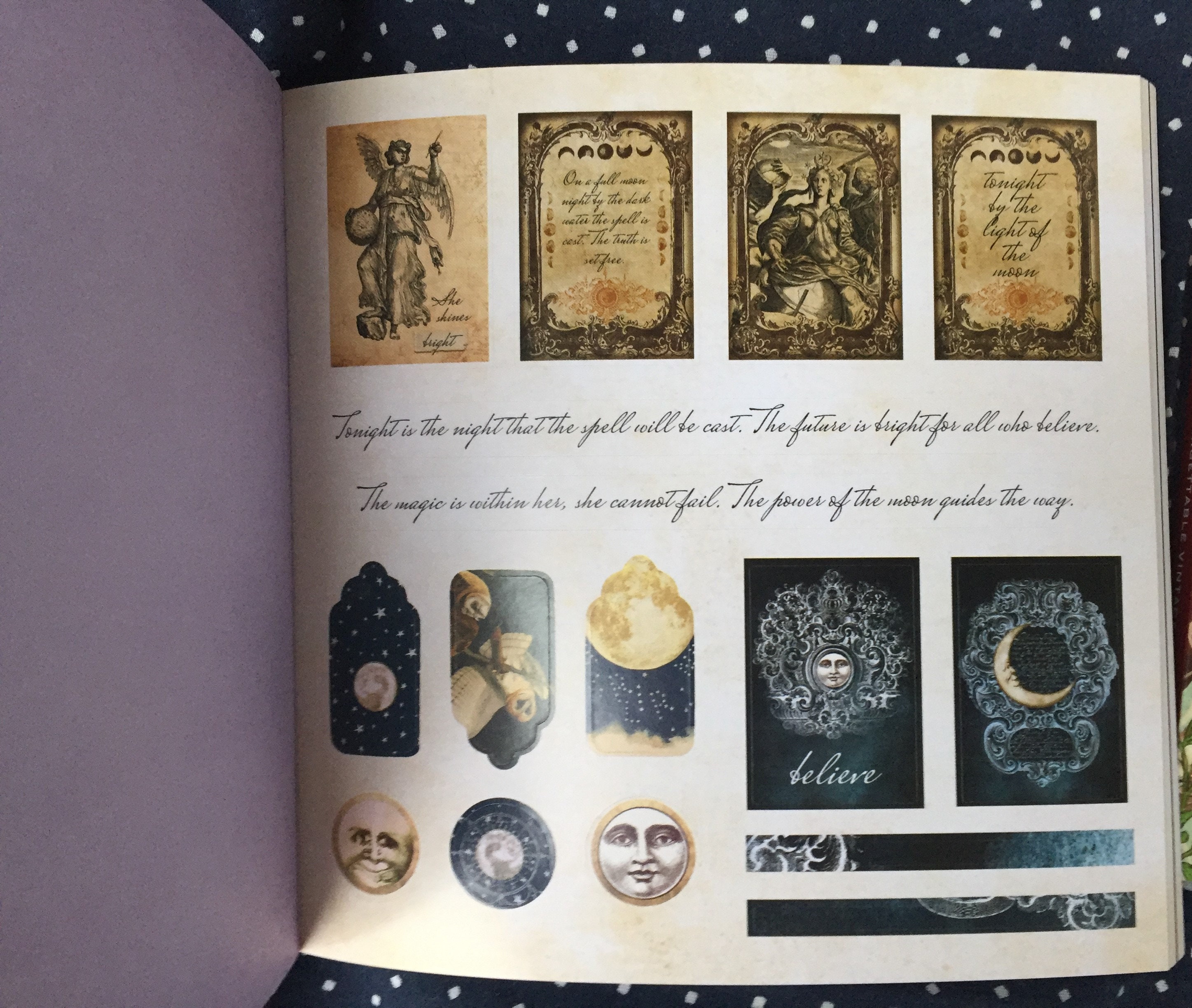 MYSTICAL EPHEMERA an Enchanting Vintage Sticker Book 