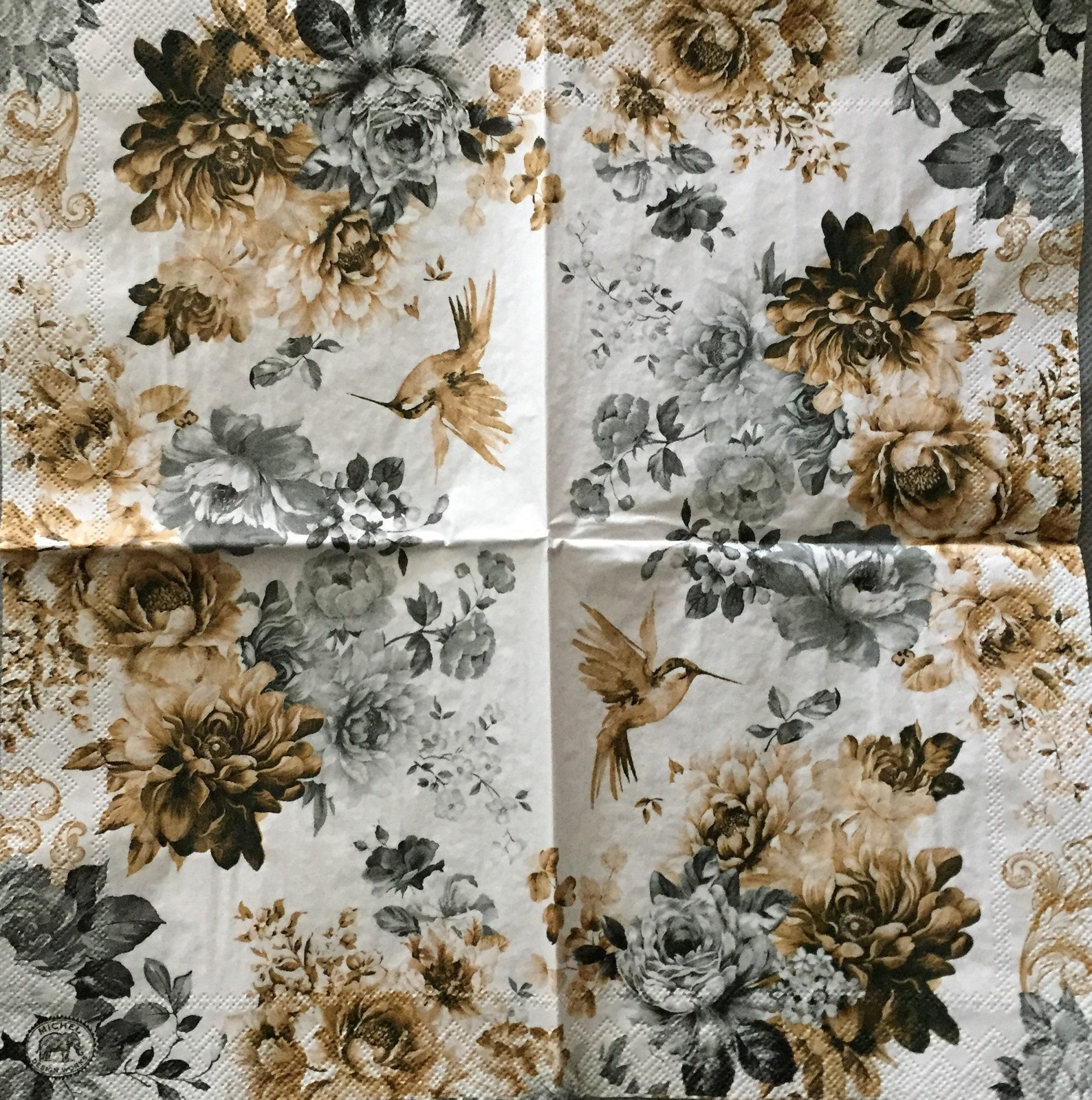 Paper Napkins Set of 4 MICHEL DESIGN WORKS Ephemera for Etsy