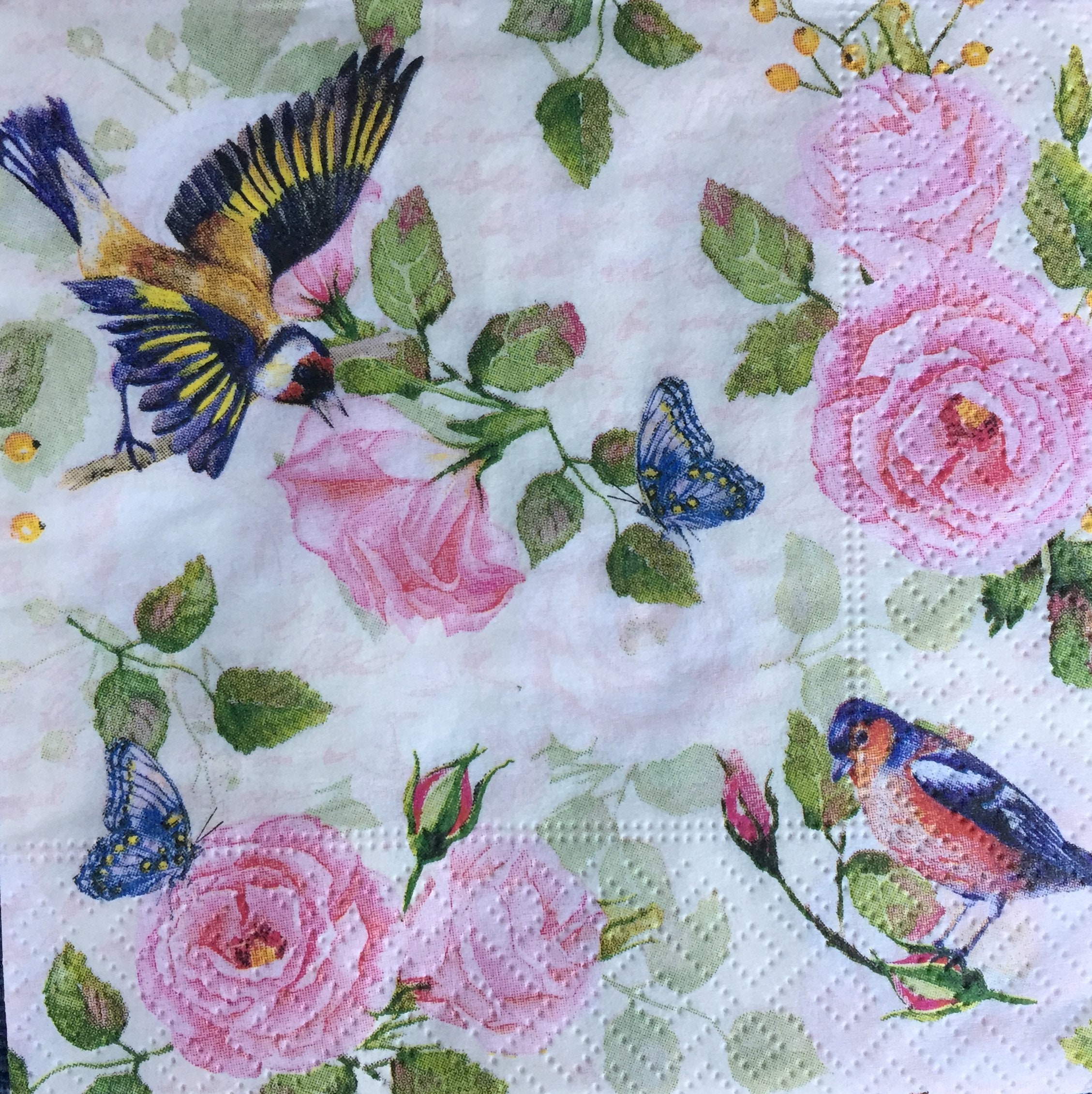 Tovaglioli Per Decoupage Uccellini Sul Ramo Arti E Grafica Busta Da 2 Pezzi 25x25 Cm - Foto 2