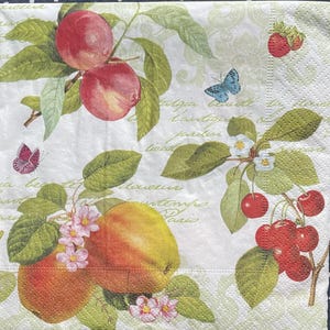 Serviettes en papier pour découpage - lot de 4 taille déjeuner - éphémères, fabrication de cartes, collage, découpage, art et artisanat altérés
