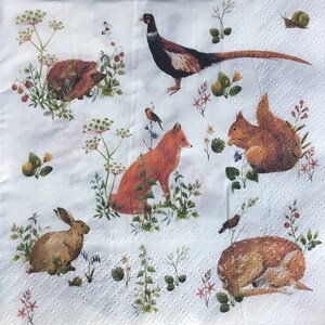 Serviettes en papier pour découpage - lot de 4 - éphémères pour le scrapbooking, la fabrication de cartes, le collage, le découpage, l'art et l'artisanat modifiés