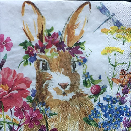 Decoupage Napkins Set of 4 Paper Napkins for Decoupage Etsy