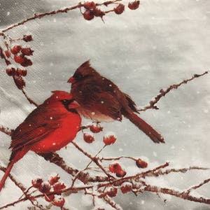Decoupage Papierservietten - Winter - 4er Set - Ephemera für Scrapbooking, Kartengestaltung, Collage, Decoupage, veränderte Kunst und Kunsthandwerk