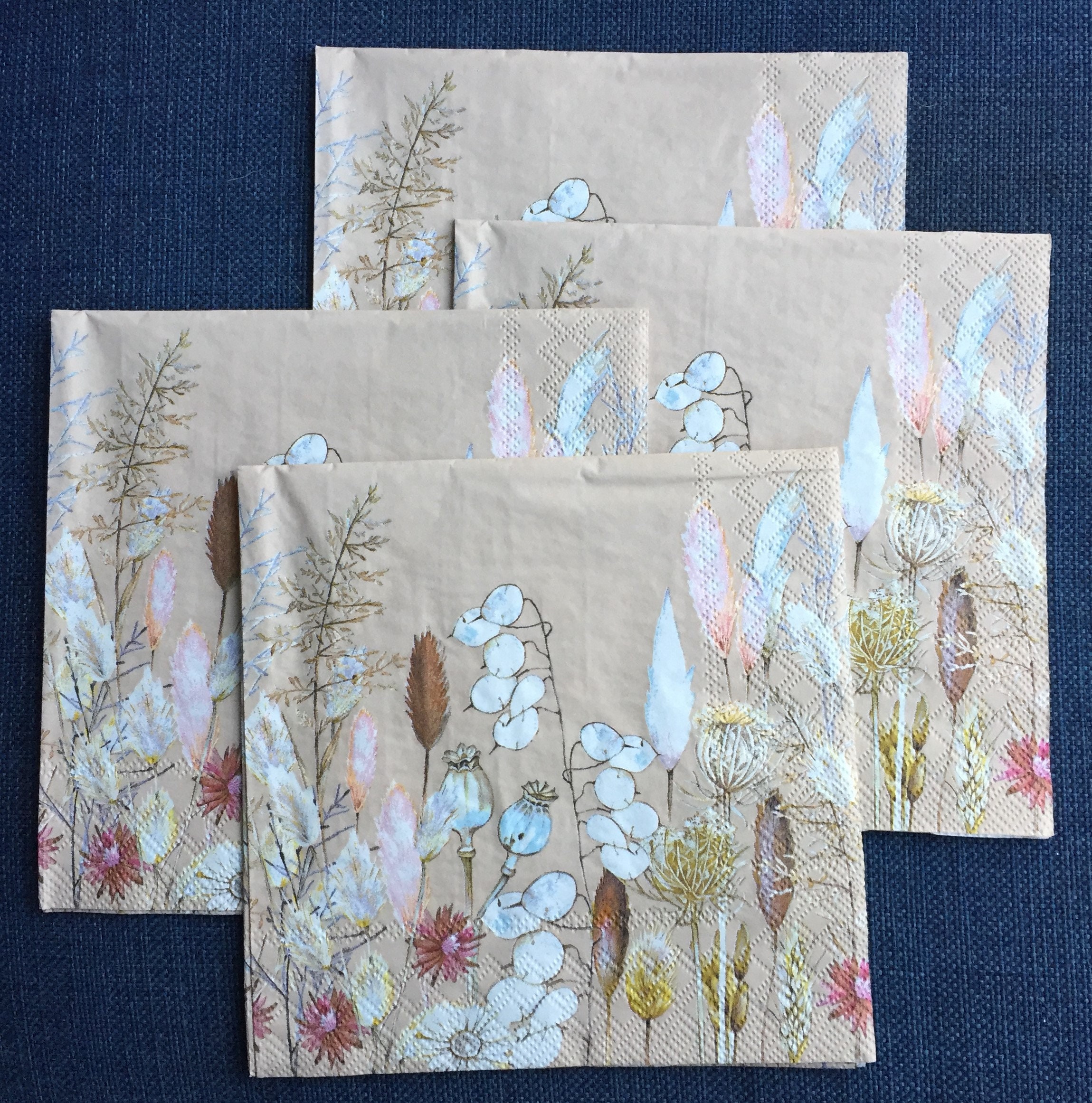 Decoupage Napkins Set of 4 Lunch Paper Napkins for Etsy Canada