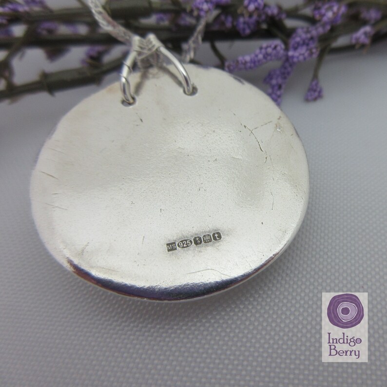 celtic necklace made in Scotland Handcrafted silver one of a kind moonstone