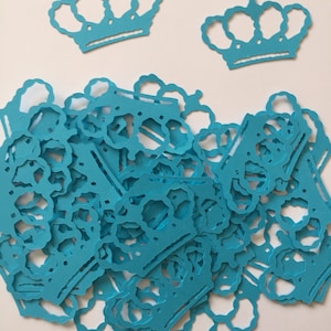 40 Prinzessin Partei Diecuts in Turqoise Cardstock für Scrapbooking, Karten, Decorations.Confetti, Papier Handwerk, Geburtstage, Dressup, kleine Mädchen
