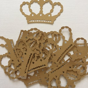 Schöne Gold Crown Diecuts-Princess Birthday-Themed für Scrapbooking, Kartenherstellung, Einladungen, Dekorationen, andere Papierarbeiten, Konfetti