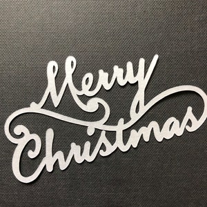20 motifs joyeux Noël découpés dans du papier cartonné argenté pour le scrapbooking, la fabrication de cartes, d'autres créations en papier, des confettis des fêtes