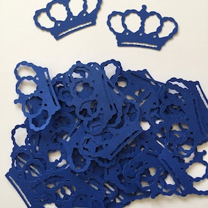 40 Prinzessin Partei Diecuts in Royal Blue Cardstock für Scrapbooking, Karten, Dekorationen.Konfetti, Papier Handwerk, Geburtstage, Dressup, kleine Mädchen