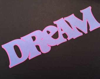 Choice of One Layer or Two Once Upon a Time TitleSign for ScrapbookingDecoration in Choice of Size and Colours