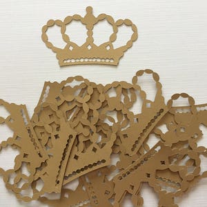40 découpes de fête de princesse, papier cartonné doré métallique, scrapbooking, cartes, décorations. Confettis, créations en papier, anniversaires, déguisements, petites filles