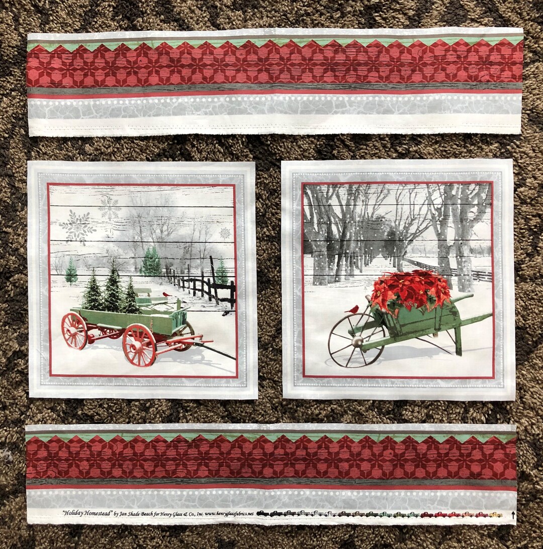 Quilting Panels Christmas Quilting Panels Cotton Quilting Etsy Canada