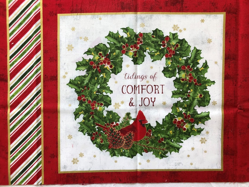 Sewing Quilting Panel Wallhanging Quilting Panel Cotton Quilting Panel Quilting Panel Quilting Panel Christmas Christmas Quilting