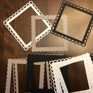 A Set of 12 Photo Frames for 3 5/8&quot; X 3 5/8&quot;  Photos for Scrapbook Pages, Cardmaking and Other Paper Crafts