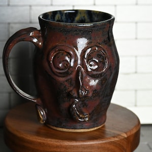 Excited Owl Face Mug