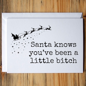 Funny Christmas card for friend, Rude Christmas card, Funny Christmas cards family, Sarcastic Christmas card, Coworker Christmas card