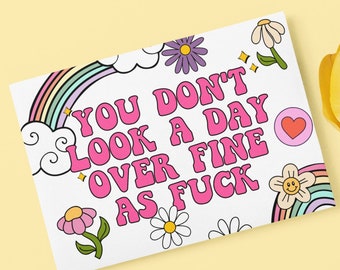 Funny Birthday Card, Birthday card for wife, Bday card friend, Funny bday card, 30th birthday card, Birthday card for friend, Wife bday card