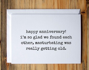 Funny Anniversary card, Anniversary card from him, Funny card for wife, Birthday card from husband
