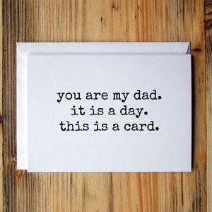 Funny Father's day Card, Happy Father's day Card, Birthday Card for Dad, Father's day card from Daughter, Father's day card from son