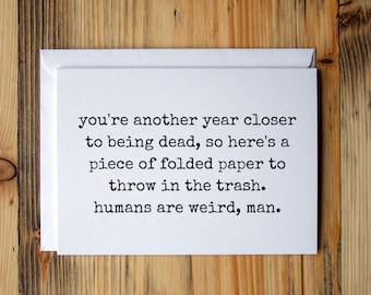 Birthday card, Birthday cards, Funny birthday card, 30th birthday card, 40th birthday card, Birthday card for dad, Birthday card for friend