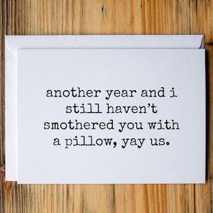 Anniversary Card, Funny Anniversary Card, Anniversary Card for Husband, Anniversary card for wife, Rude anniversary card, Offensive cards