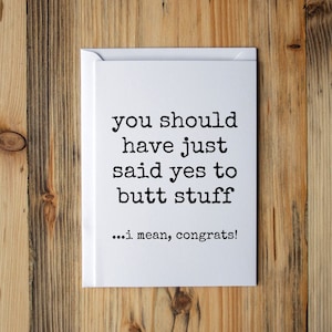 Funny Baby Shower Card, New baby card, New mom card,  Congrats Pregnancy, Baby shower gift, Congratulations pregnancy card, Butt stuff