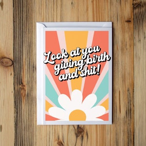 New baby card, New mom card, Congratulations baby card, Congrats Pregnancy, Baby shower gift, Mom to be card, Congratulations pregnancy card