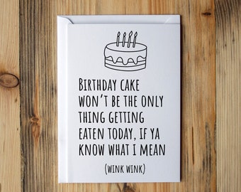 Birthday Card for Wife, Funny Birthday card from husband, Birthday card Girlfriend, Lesbian birthday card, Dirty birthday card