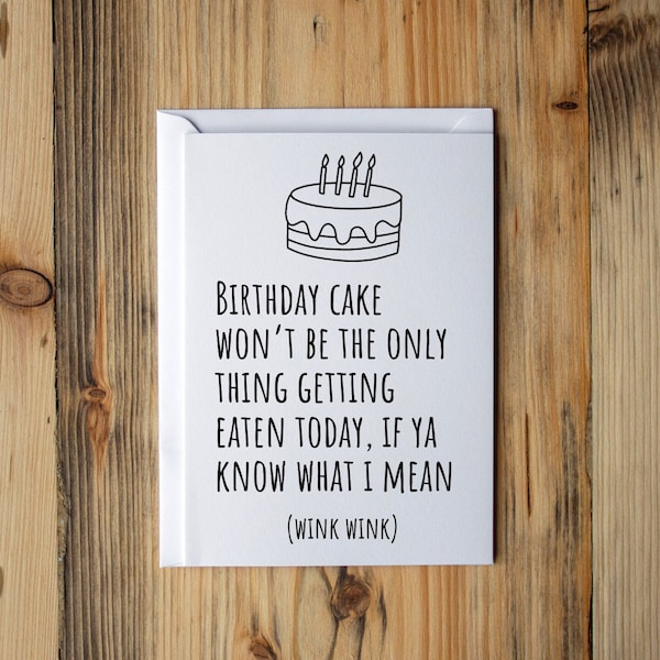Birthday Card for Wife, Funny Birthday card from husband, Birthday card Girlfriend, Lesbian birthday card, Dirty birthday card