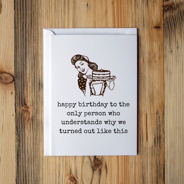 Funny Birthday Card Friend Etsy