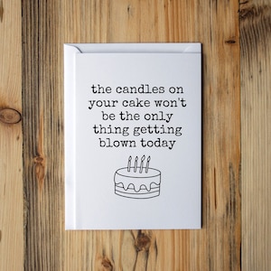 Funny Birthday Card for husband, Dirty Birthday Card, Birthday Card for Husband, Birthday Card for Boyfriend, Raunchy Birthday Card